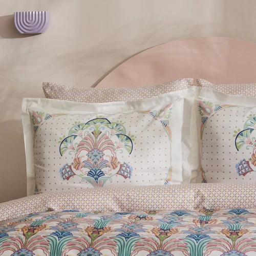 Karaca Home Saviny %100 Pamuk Saten Çift Kişilik Nevresim Takımı Somon