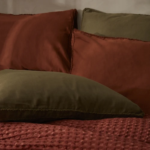 Karaca Home Casey  Çift Kişilik Waffle Pike 200x230 cm Terracota