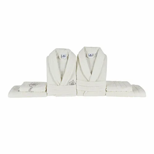 Karaca Home Desma Aile Banyo Seti Offwhite 