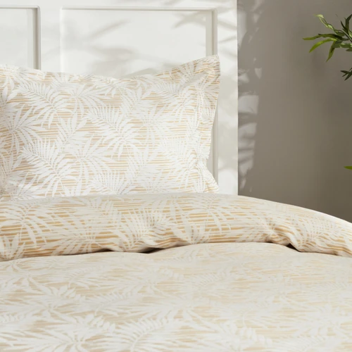Karaca Home Plant Çift Kişilik Yatak Örtüsü Sarı