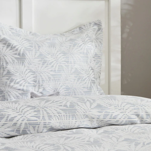 Karaca Home Plant Çift Kişilik Yatak Örtüsü Mavi