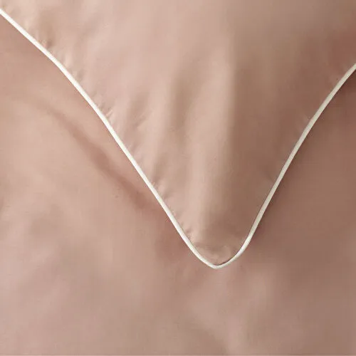 Karaca Home Lori Pudra Offwhite Biyeli %100 Pamuk Saten Çift Kişilik Nevresim Takımı