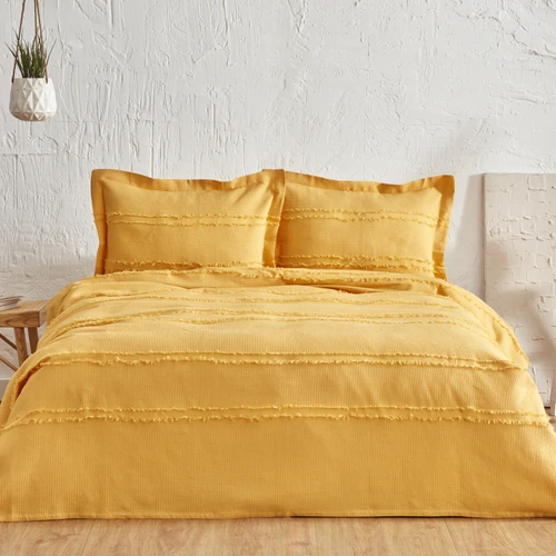 Karaca Home Hazel Tek Kişilik Yatak Örtüsü Takımı Sarı