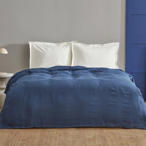 Karaca Home Sofie Çift Kişilik Pike Indigo