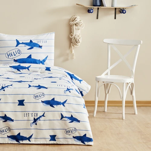 Karaca Home Young Shark Tek Kişilik Pike Takımı Blue 