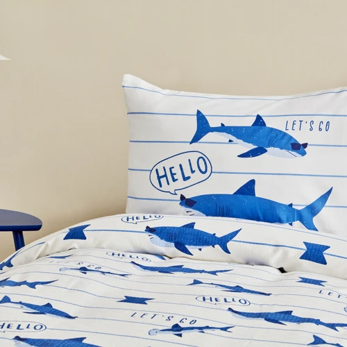 Karaca Home Young Shark Tek Kişilik Pike Takımı Blue 