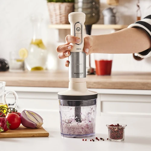 Karaca Mastermaid Prosteel Blender Seti Soft Cream-Inox 1500W