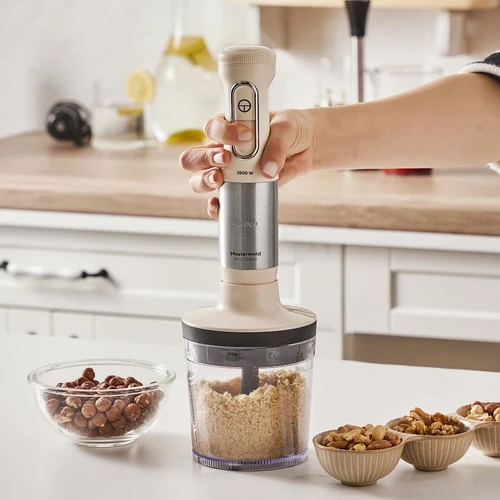 Karaca Mastermaid Prosteel Blender Seti Soft Cream-Inox 1500W