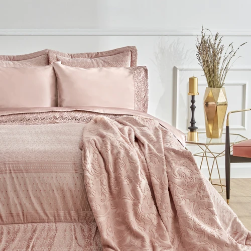 Karaca Home Anita Saten 8 Parça Çeyiz Seti Rose Gold