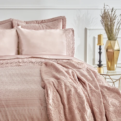Karaca Home Anita Saten 8 Parça Çeyiz Seti Rose Gold