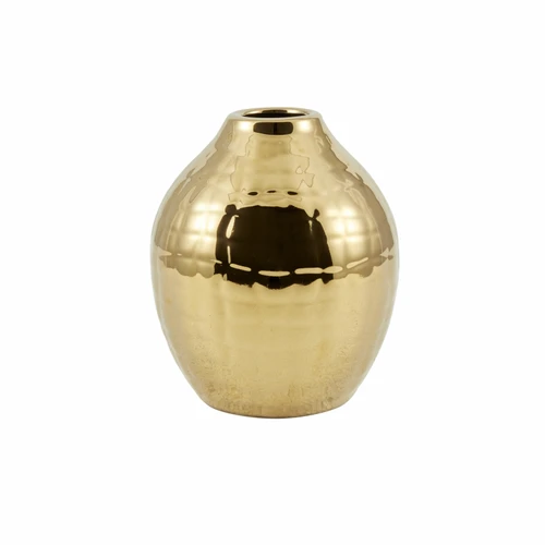 Karaca Home Lesley Dekoratif Oval Vazo Gold 