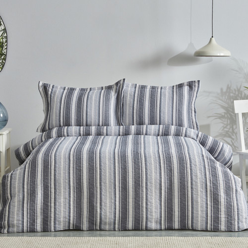 Karaca Home Denim Farley Çift Kişilik Yatak Örtüsü Seti İndigo