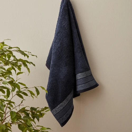 Karaca Home Denim Waves ​​​​​​​%100 Pamuk Yüz Havlusu 50x90 cm Blue Mavi
