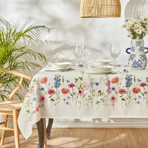 Karaca Home Layana Masa Örtüsü 145x220 cm Beyaz