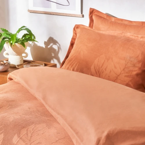 Karaca Home  Robin Çift Kişilik Trio Nevresim Takımı Terracotta 