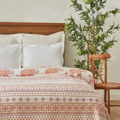 Karaca Home  Menes Çift  Kişilik Pike Oranj 