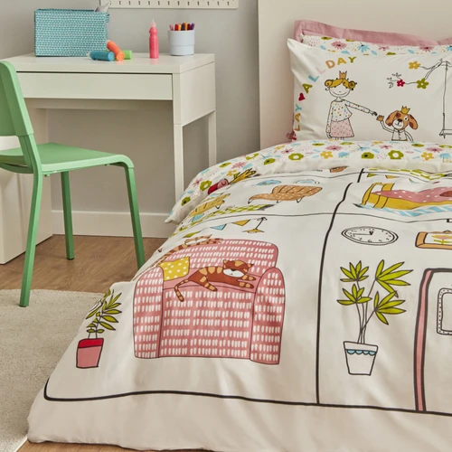 Karaca Home Young Play Home %100 Pamuk Tek Kişilik Fitted Nevresim Takımı