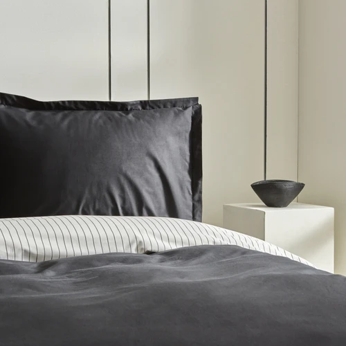 Karaca Home Cool Touch Stripe Çift Kişilik Nevresim Takımı Siyah