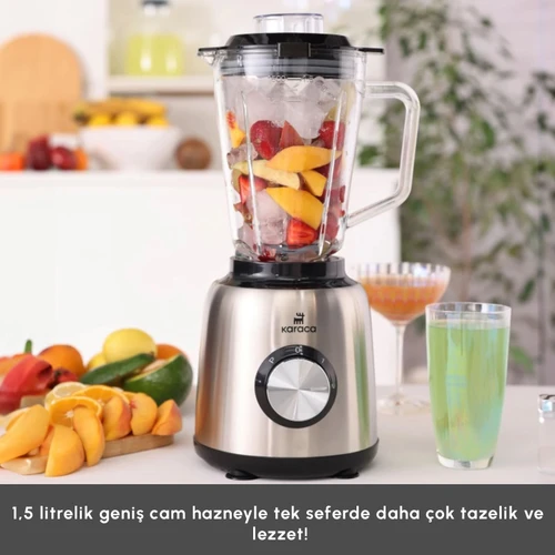 Karaca İnox 1.5 Lt Cam Hazneli Smoothie Blender
