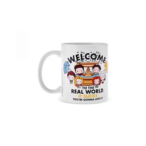 Karaca Friends Real World Beyaz Kupa 320 ml