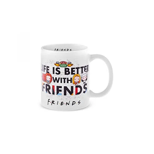 Karaca Friends Real World Beyaz Kupa 320 ml