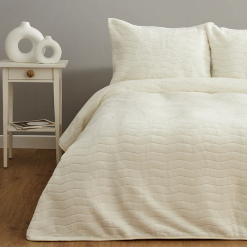 Karaca Home Hera Kemik Soft Çift Kişilik Yatak Örtüsü