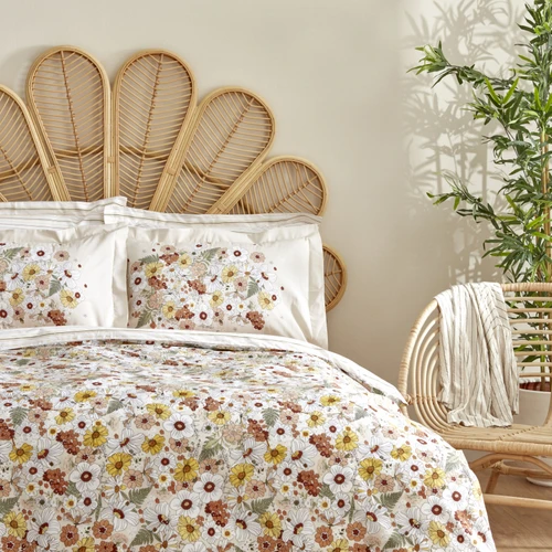 Karaca Home Ponza %100 Pamuk Tek Kişilik Nevresim Takımı Bej