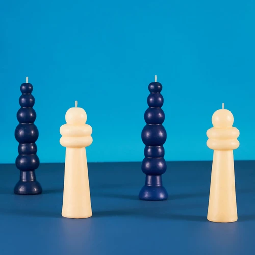Karaca Home x 2Wins Initial Tekli Şekilli Mum Krem