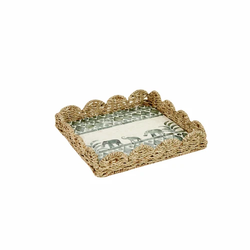 Karaca Home Katie Sedef Dekoratif Tepsi 30x30x6 cm