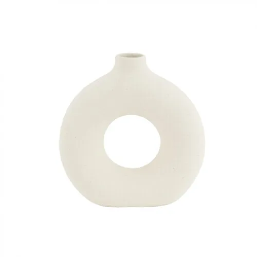 Karaca Home Lonny Beyaz Vazo 22 Cm