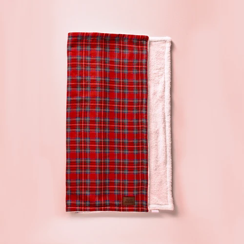 Karaca Home X Pati Wish Kırmızı Ekose Pet Battaniye 70x100 cm