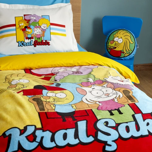 Karaca Home X Kral Şakir Sıkı Dostlar Tek Kişilik Battaniye