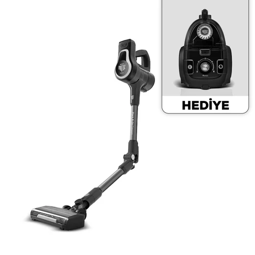 Karaca Vantuz Power Up Pro Dikey Süpürge Black Chrome