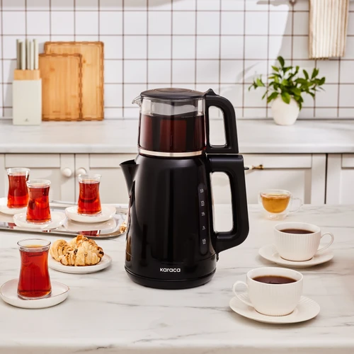 Karaca Mega Tea 1501 35 Çay Bardağı Kapasiteli Çay Makinesi Black