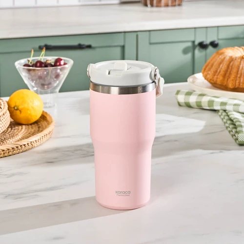 Karaca Star Ice Çelik Sızdırmaz Termos Pembe 550 ml