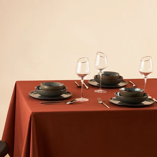 Karaca Home x 2Wins Love and Dream  Masa Örtüsü Terracota 160x260 cm