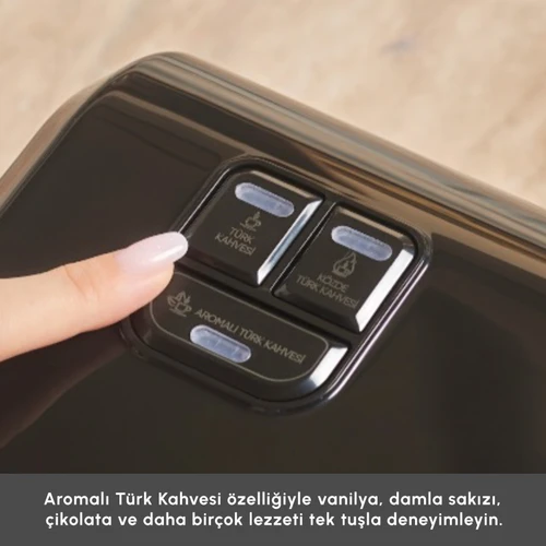 Karaca Hatır Hüps Aroma Sütlü Türk Kahve Makinesi Pearly Pink