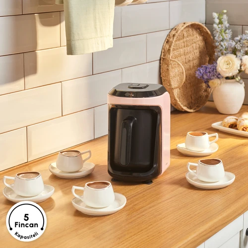 Karaca Hatır Hüps Aroma Sütlü Türk Kahve Makinesi Pearly Pink
