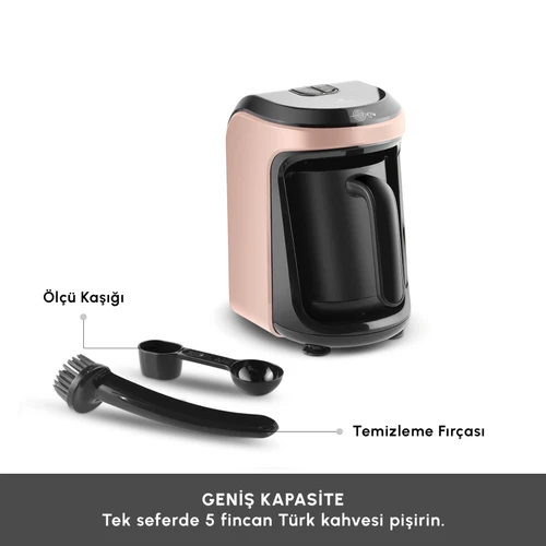 Karaca Hatır Hüps Aroma Sütlü Türk Kahve Makinesi Pearly Pink