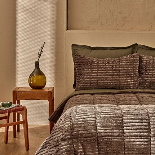 Karaca Home Monroe Çift Kişilik Pure Style Comfort Set Haki