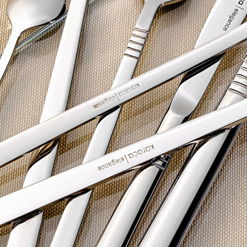 Karaca Elegance Nil Platin 12 Kişilik 84 Parça Çatal Kaşık Bıçak Takımı