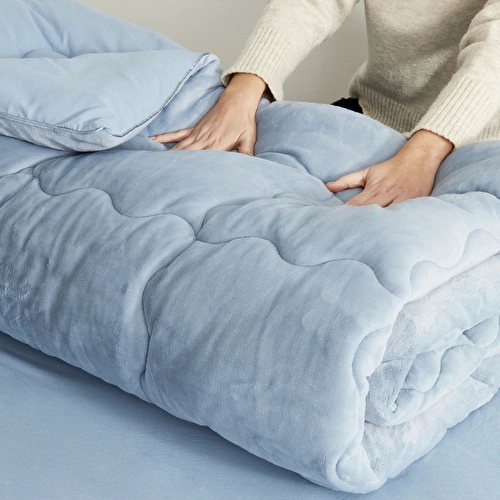 Karaca Home Çift Kişilik Viny Soft Dream Comfort Set İndigo Karaca Home Çift Kişilik Viny Soft Dream Comfort Set İndigo