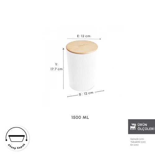 Karaca Massimo Saklama Kabı 1,5 Lt Krem 
