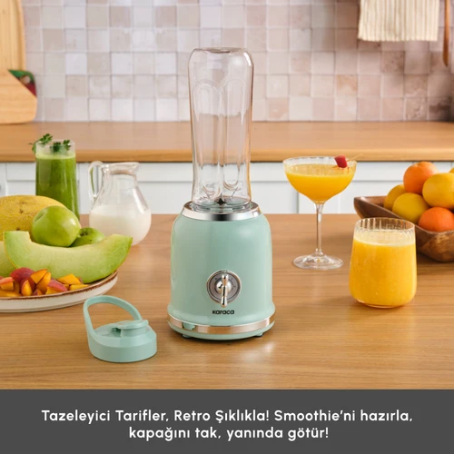 Karaca Retro Personal Kişisel Smoothie Blender Green