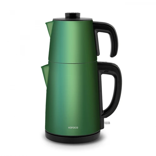 Karaca Gastro Dem 2 in 1 Çelik Inox Çay Makinesi Emerald Green