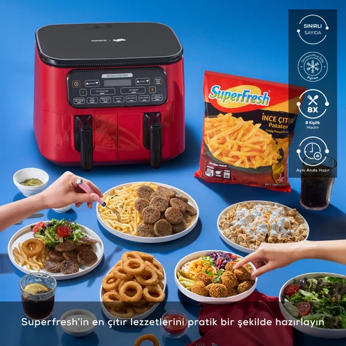 Karaca Air Pro Cook Duo Superfresh Kırmızısı