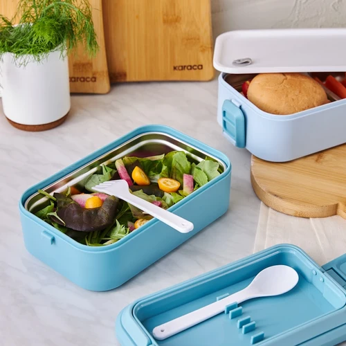 Karaca Puga Çatal Kaşıklı Luch Box 700 Ml Mavi