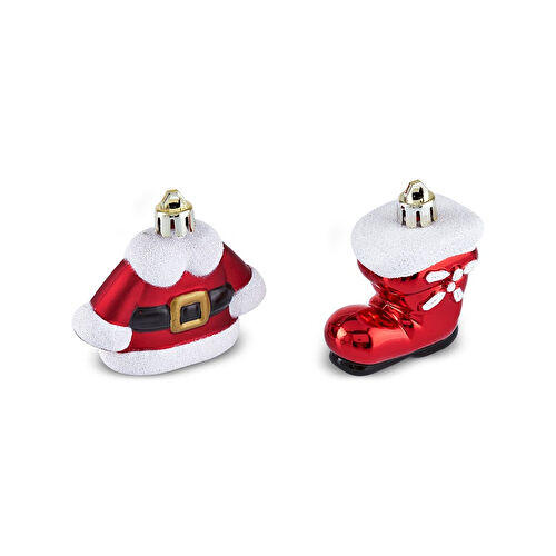 Karaca New Year Yılbaşı 2'li Set Santa Clothes Ağaç Süsü 5.5 cm