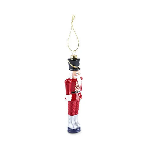 Karaca New Year Yılbaşı Kurşun Asker Ağaç Süsü Kırmızı 4,8X2,8X15,5 cm