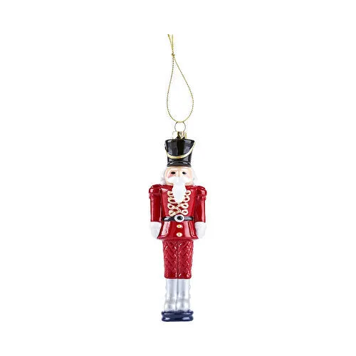 Karaca New Year Yılbaşı Kurşun Asker Ağaç Süsü Kırmızı 4,8X2,8X15,5 cm